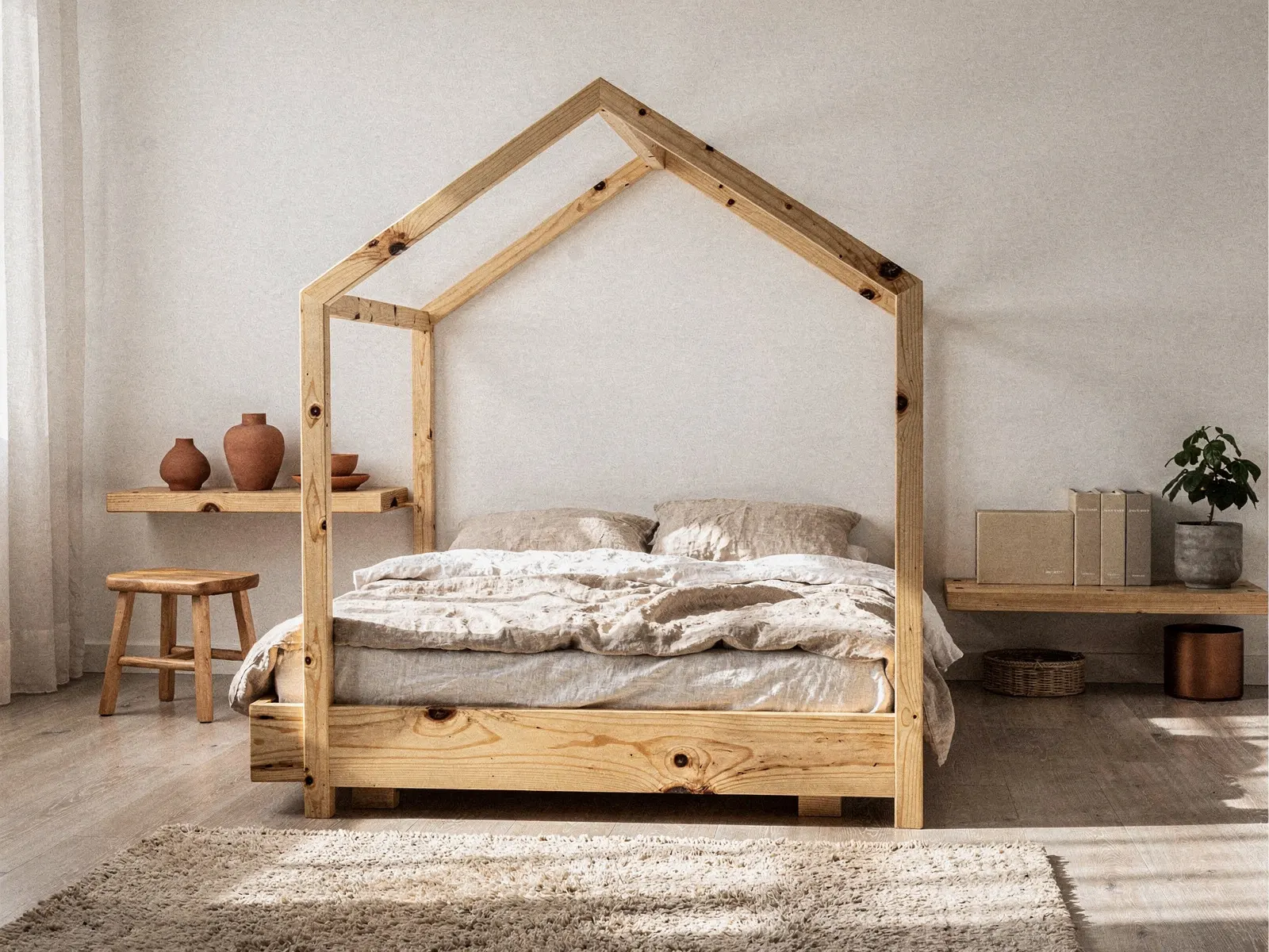 Cama Montessori instalado no ambiente