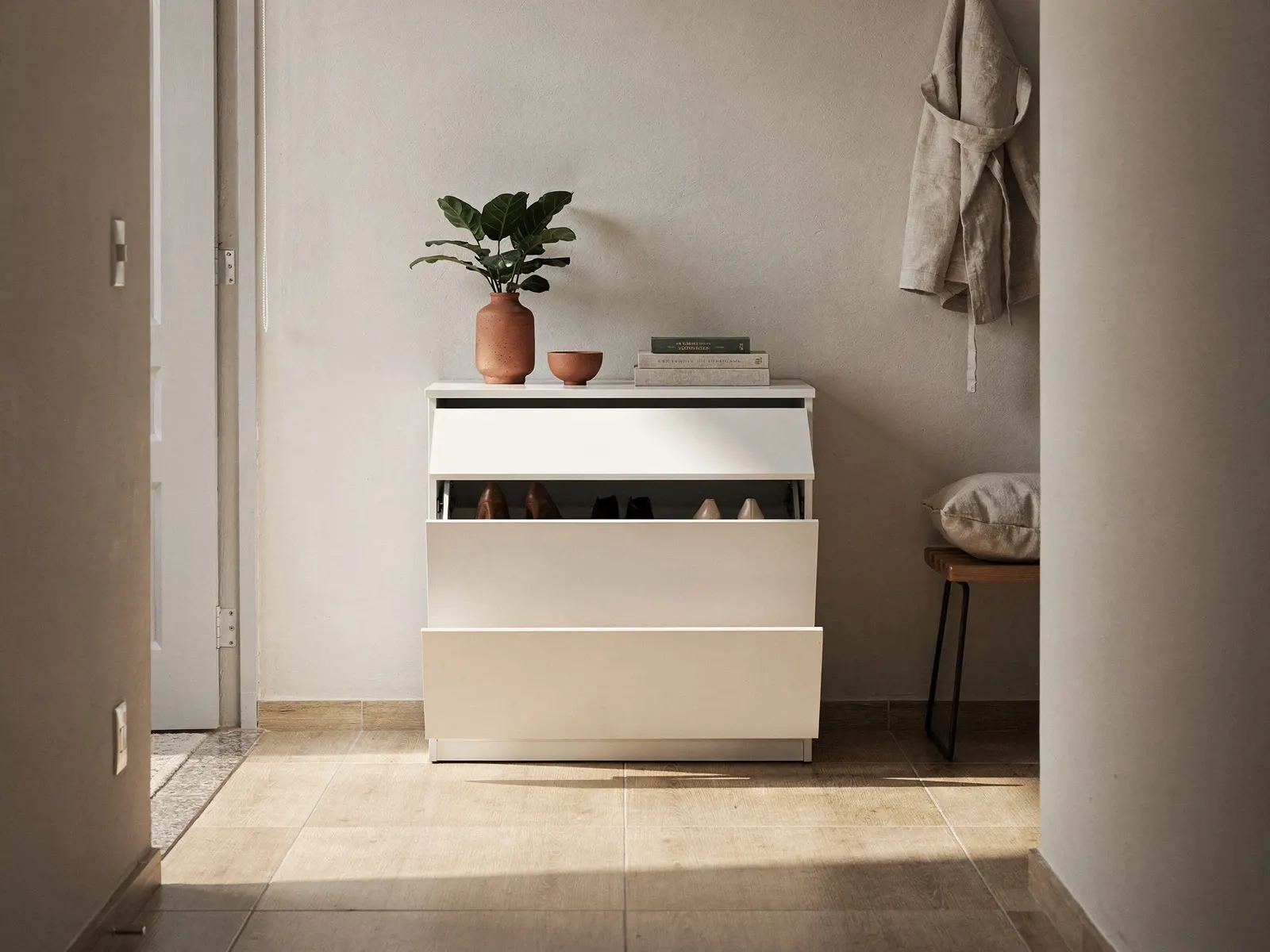 Sapateira slim instalado no ambiente